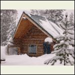 winter cabin