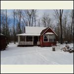 cabin in winter