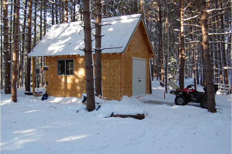 12x16 storage shed in central wi - small cabin forum 1
