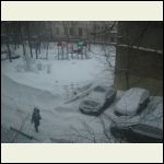 Moscow in snow