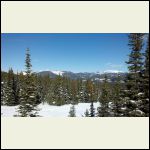 Bluebird conditions on the slopes- taken from the chairlift.