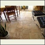 Limestone floor