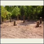 posts in the ground