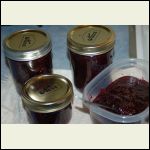 rhubarb/blueberry jam