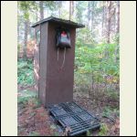 Temporary outdoor shower