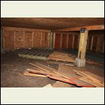 Footing in crawl space