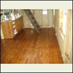 floor and cabnet stained