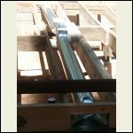 combustion air ducting for the water heater closet. combustion air ducting for the water heater closet.