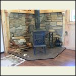 Cabin Fireplace