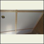 bedroom ceiling with furring strips