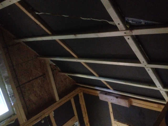 Ceiling drywall / Furring strips - Small Cabin Forum How Much Weight Can Furring Strips Hold