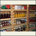 Preserves in the cold room.