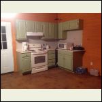 Kitchen paid $100 for cabinets and refinished