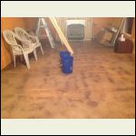 Stained concrete floor