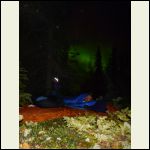 Spending a night under the northern lights on last years fall recon trip...had the first good frost.