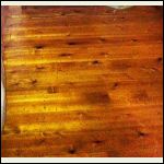 Cedar loft floor