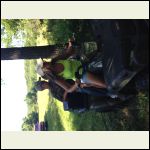 Wife and kids helping clear food plot Wife and kids helping clear food plot