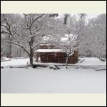 WV Cabin in the snow