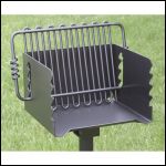 BBQ on a swivel stand