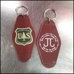 Motel style key tags