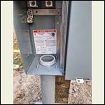 riser to meter installed