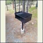 Pilot Rock BBQ grille/griddle installed