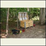 Generator box with top open Generator box with top open