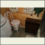 "Toilet" and hamper for cedar chavings