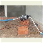 ShurFlo pump to provide water pressure.