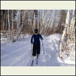 Me Crosscountry Skiing at -35C