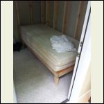 Cot and scrap of berber carpet that fit Cot and scrap of berber carpet that fit