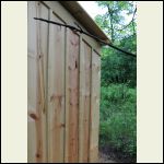 Pine board and batton siding