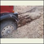 bad day for dump truck driver