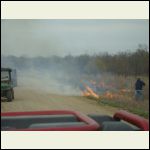 spring time means range burning in Kansas