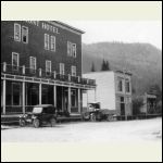 Hotel, Bank and Drugstore in the 1920's