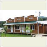 This is our little 3 unit motel-the Bank, Saloon and Barbershop are the rooms
