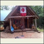 our log cabin and what the sauna will look like