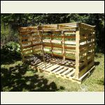 Wood rack, recycled pallets