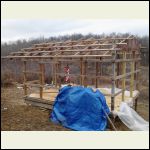 Roof framing & firewood