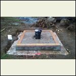 Pressure Treated base plate installed & anchored