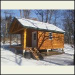 outside of cabin outside of cabin