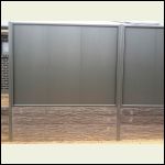 Mini orb steel panel fencing