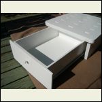 Marine plywood drawer.