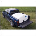 Pickup truck water tank.