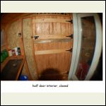 half doors in cabin