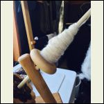 spinning wool on my little meggie spinning wool on my little meggie
