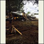 torn down old mobile home