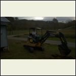 Dad on the backhoe Dad on the backhoe