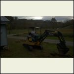 Dad on the backhoe