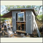 installing window in my storage shed